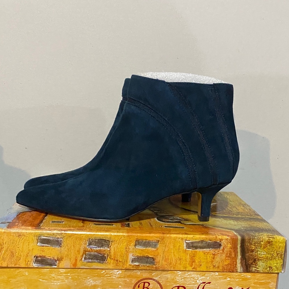 Bella Vita Women's Navy Ankle Booties - Picture 3 of 6